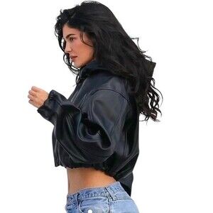 Khy | Jackets & Coats | Khy Faux Leather Cropped Hooded Jacket